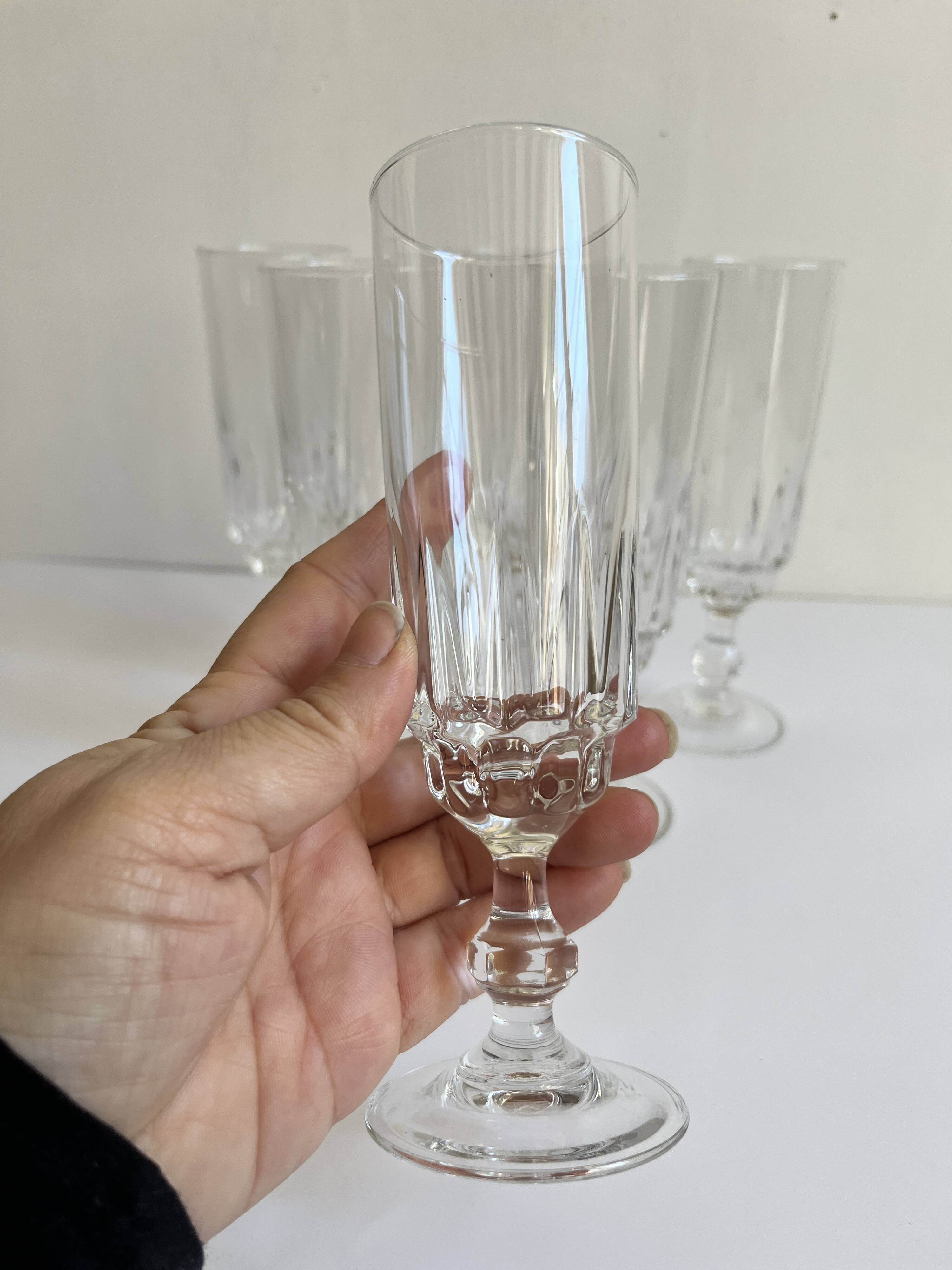 Vintage champagne flutes