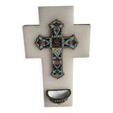 Benedictine Cross in Onyx and cloisonné enamel