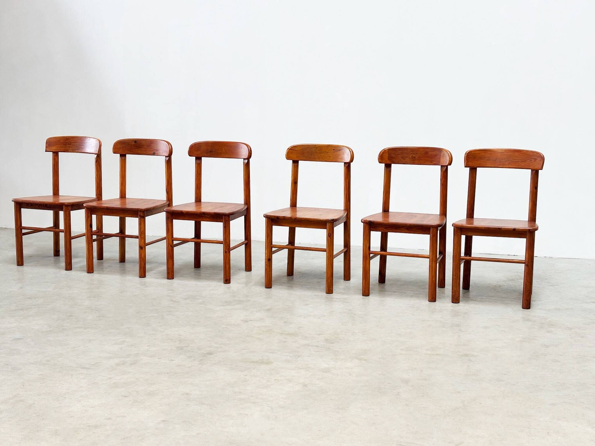 Ensemble de six chaises de salle à manger par Rainer Daumiller
