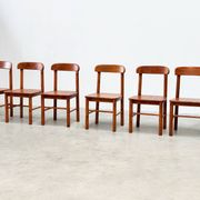 Ensemble de six chaises de salle à manger par Rainer Daumiller