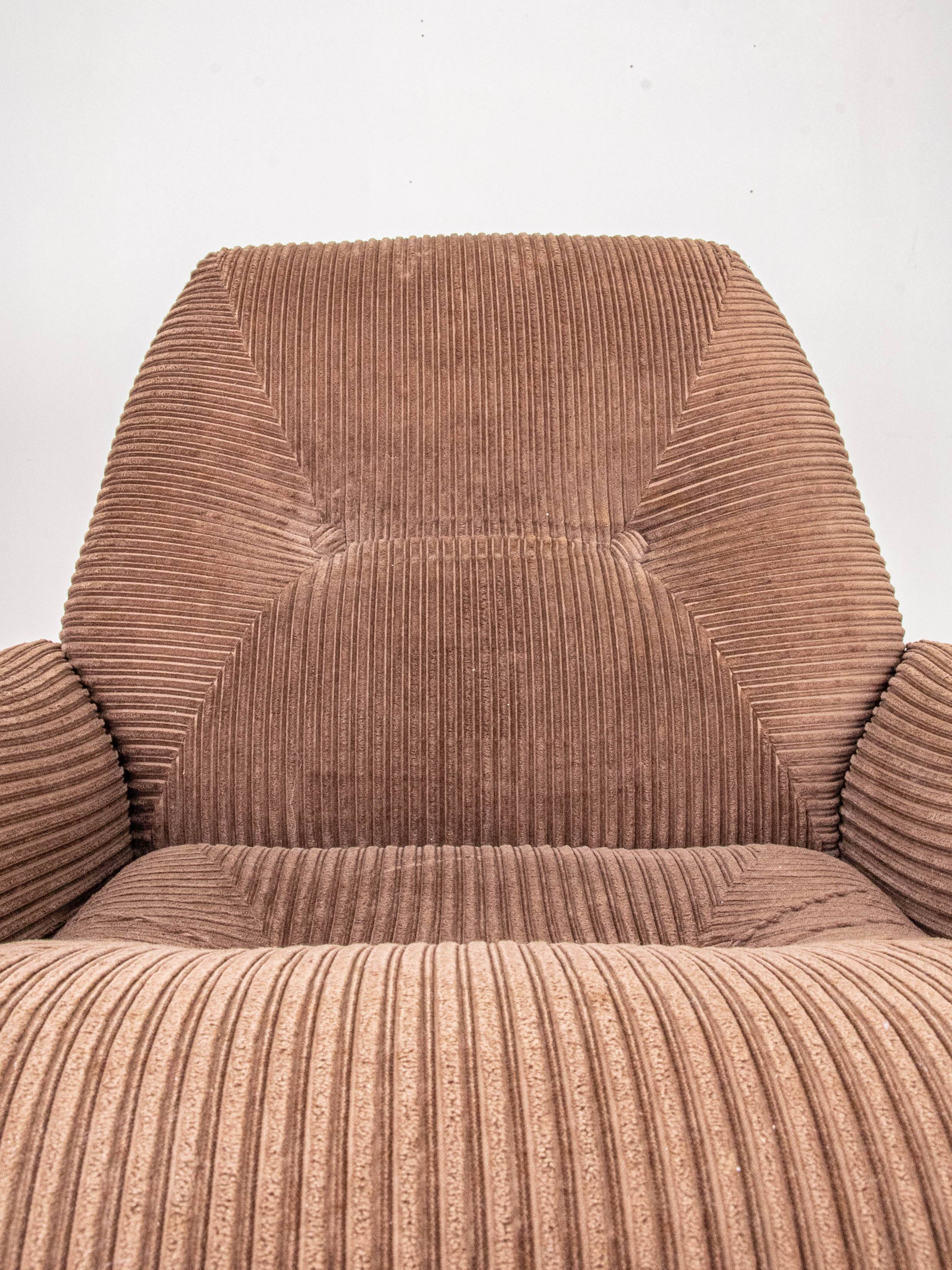 Velvet armchair