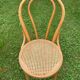 Set of 4 bistro chairs cannage honey color