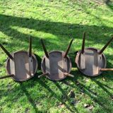 3 bistro chairs