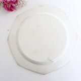 Creil and Montereau plates, 19th century, Perle model, ivory / set of 2