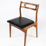 A set of four dining room chairs of teak of danish design, 1960s