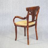 THONET children's armchair N°221, 1900, new canework
