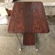 Old Double Tray Harness Wood + Feet Metal Curved Vintage