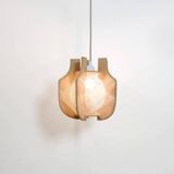 Suspension fil et bois des années 60-70.