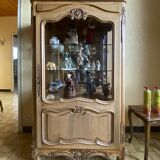 Vintage silver china cabinet display case