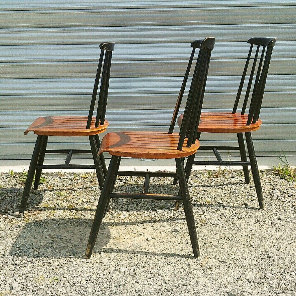 3 fanett chairs by IImari Tapiovaara