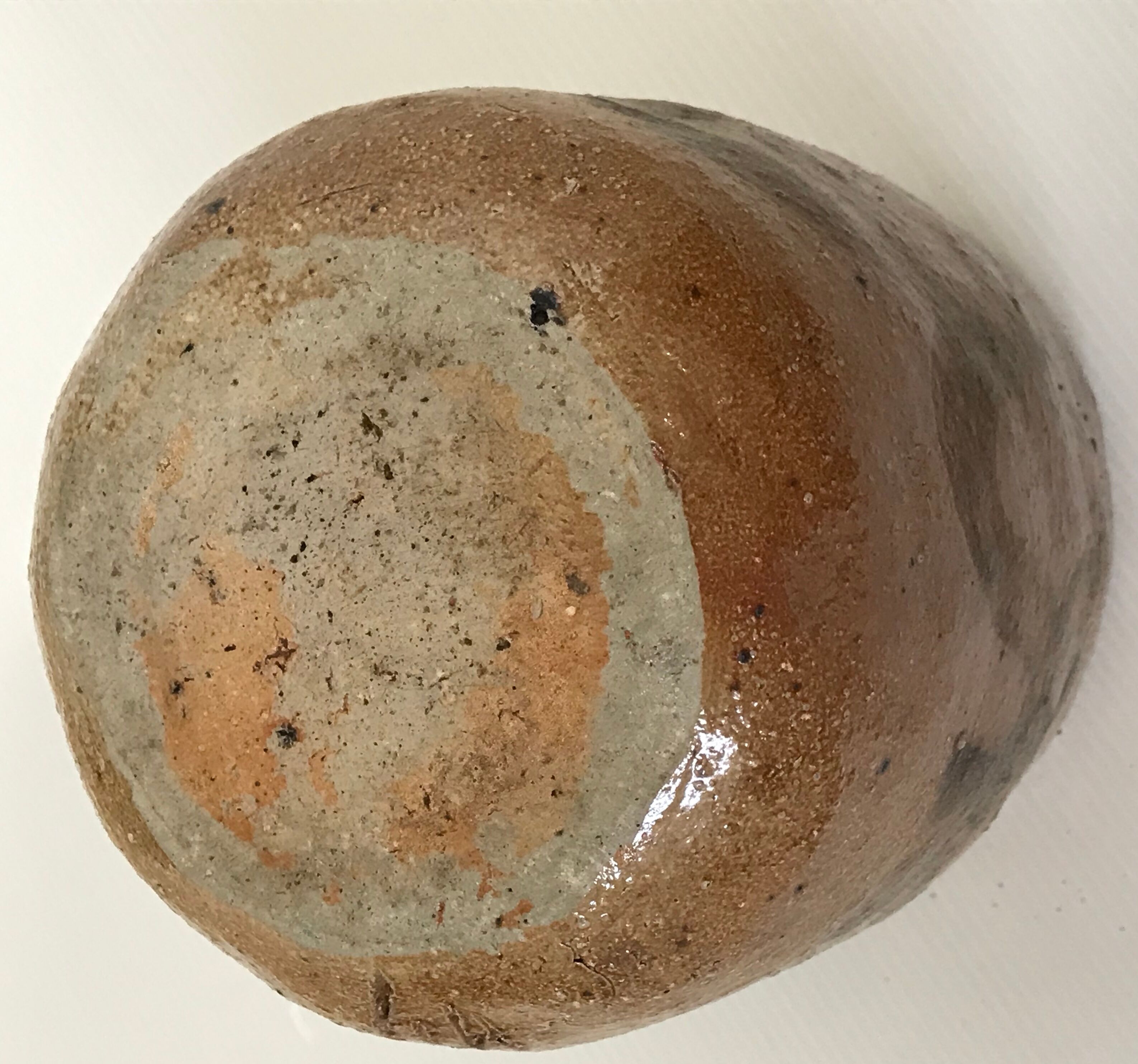 Glazed sandstone vase