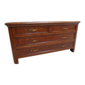 Antique oak filing cabinet with drawers