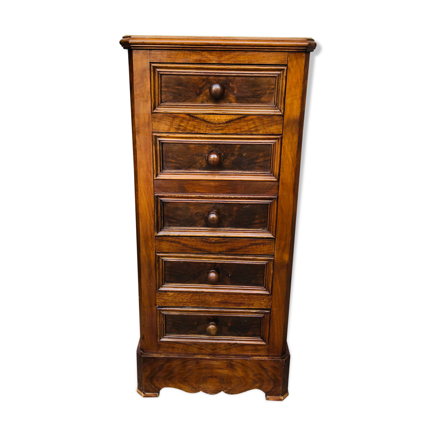 Old bedside, a niche and three drawers