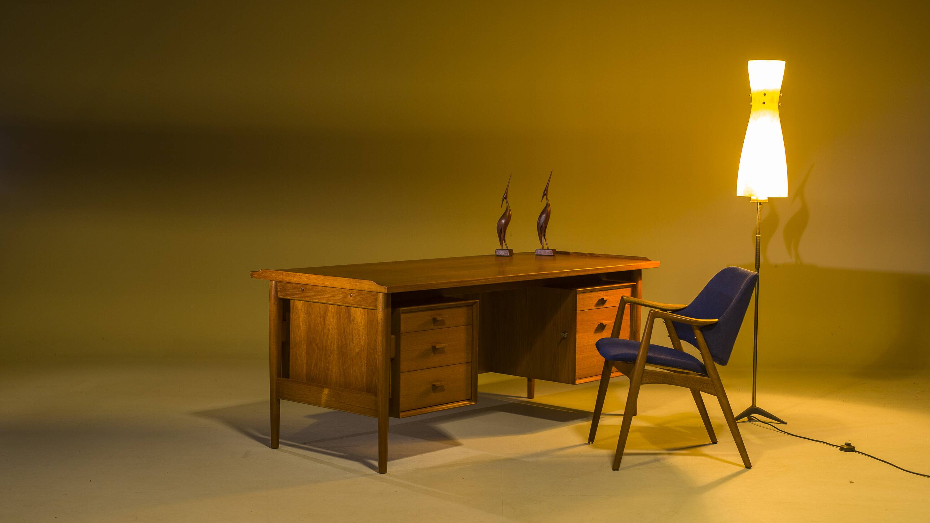 Model 207 Desk in Teak by Arne Vodder for Sibast, 1960s