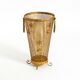 Large Mid-Century Regency umbrella stand made of gilded metal, Italy 1960s