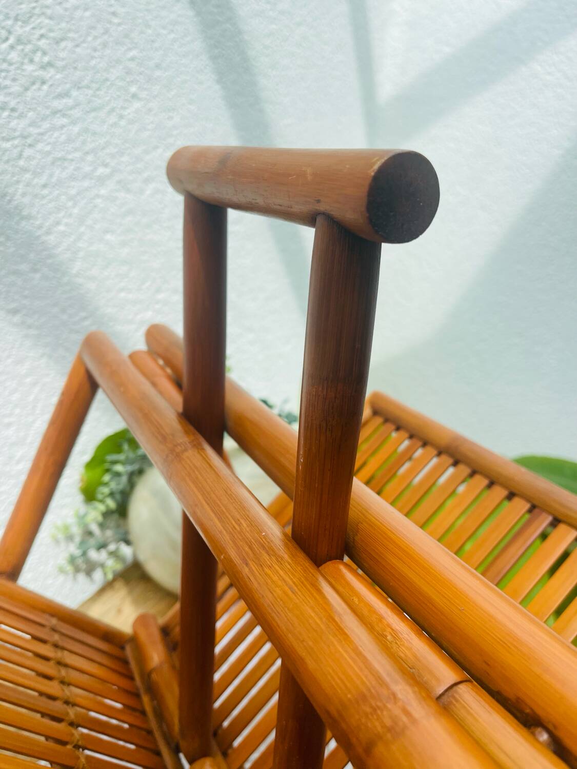 Foldable Bamboo Magazine Rack
