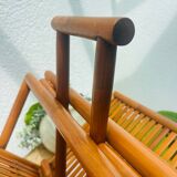 Foldable Bamboo Magazine Rack
