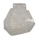 Bohemian crystal stamp Prague basket centerpiece art deco flower