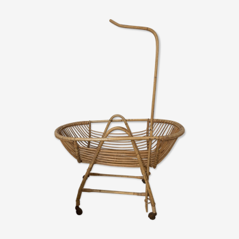 Rattan cradle