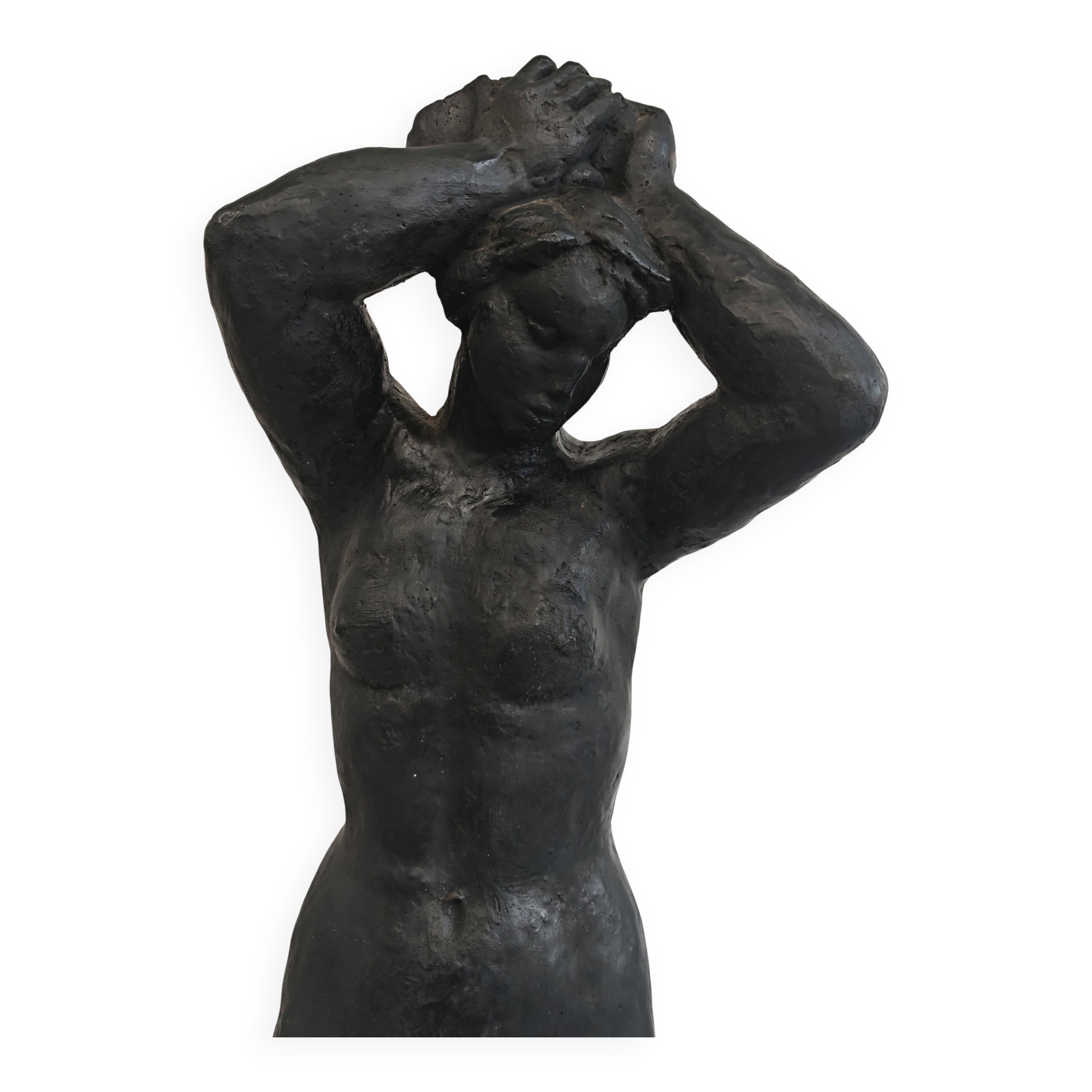 Sculpture of a Nude Woman in plaster by Radeta Stankovic