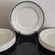 2 x 6 assiettes plates Moulin Des Loups Hamage liseré vert