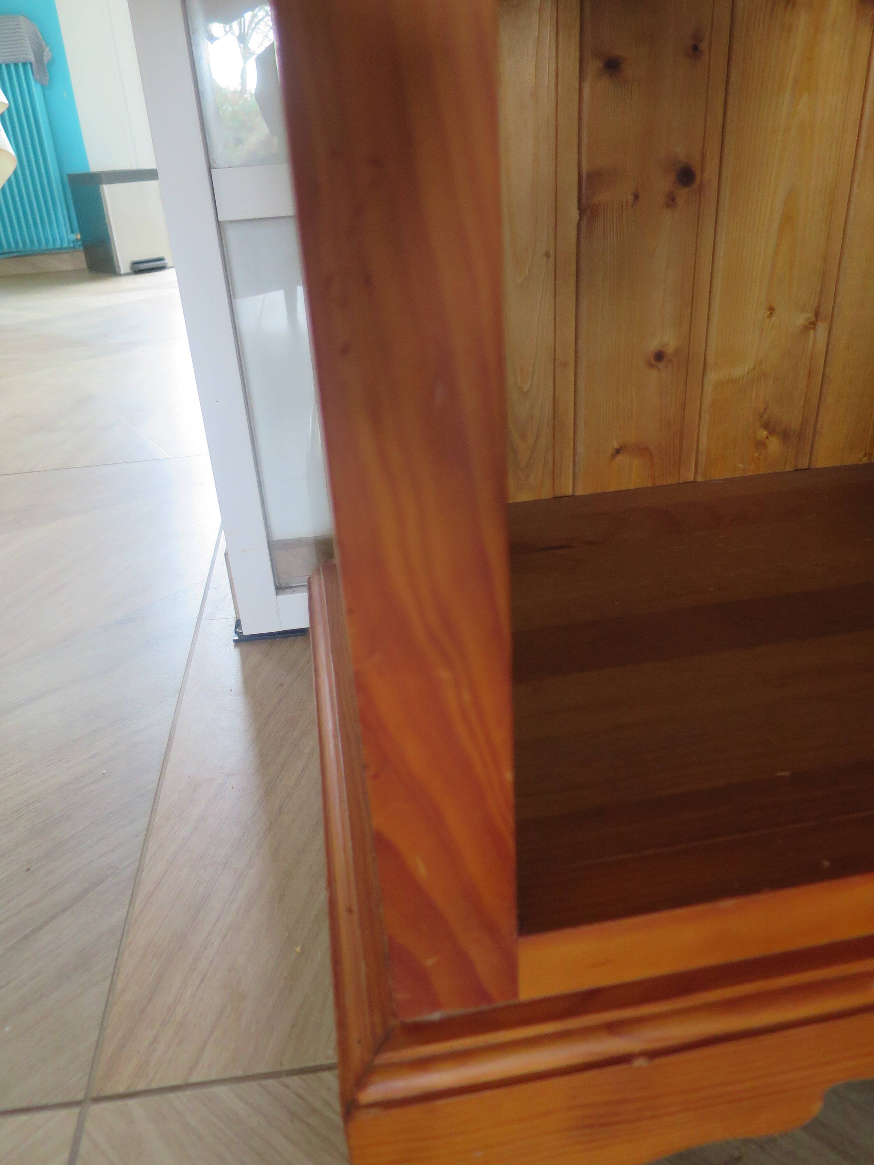 Beautiful bookshelf - solid pine - 5 shelves - country style - natural colour