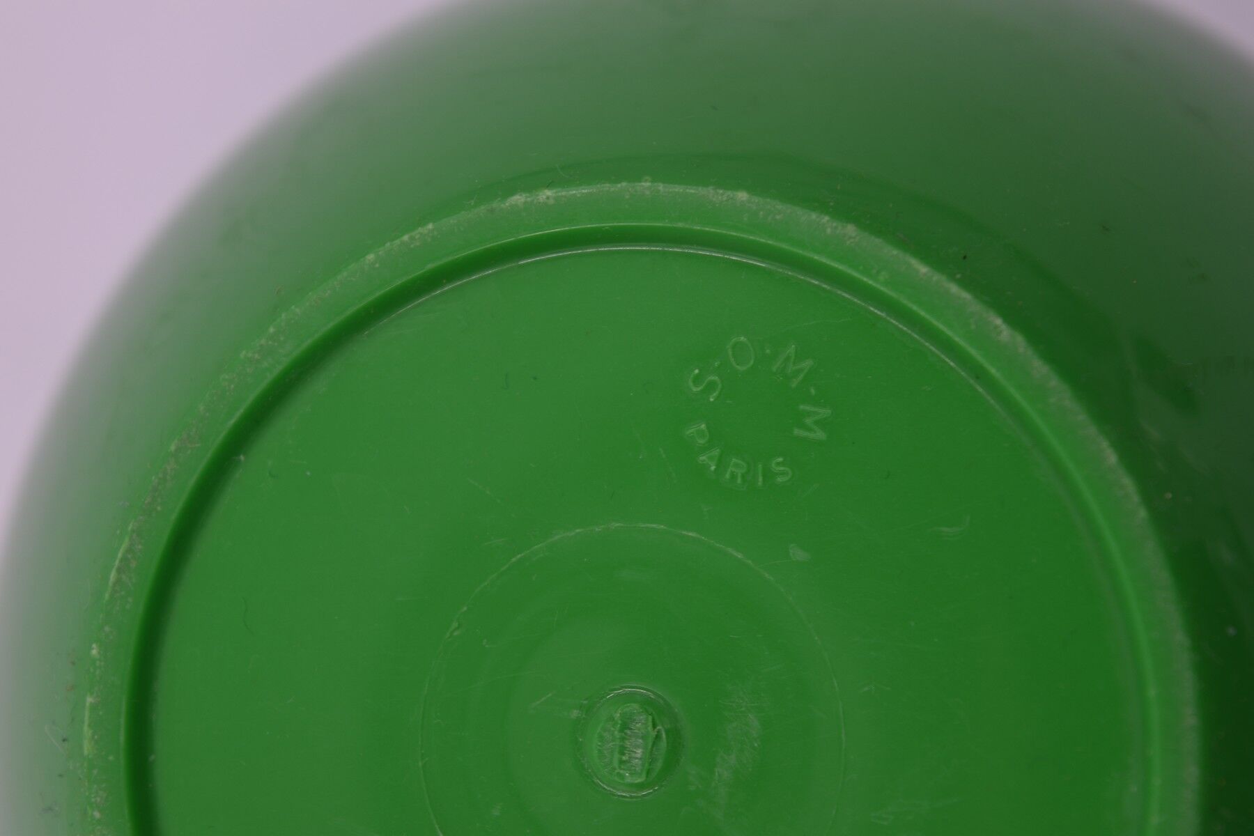 Vintage ice bucket in the shape of a green apple