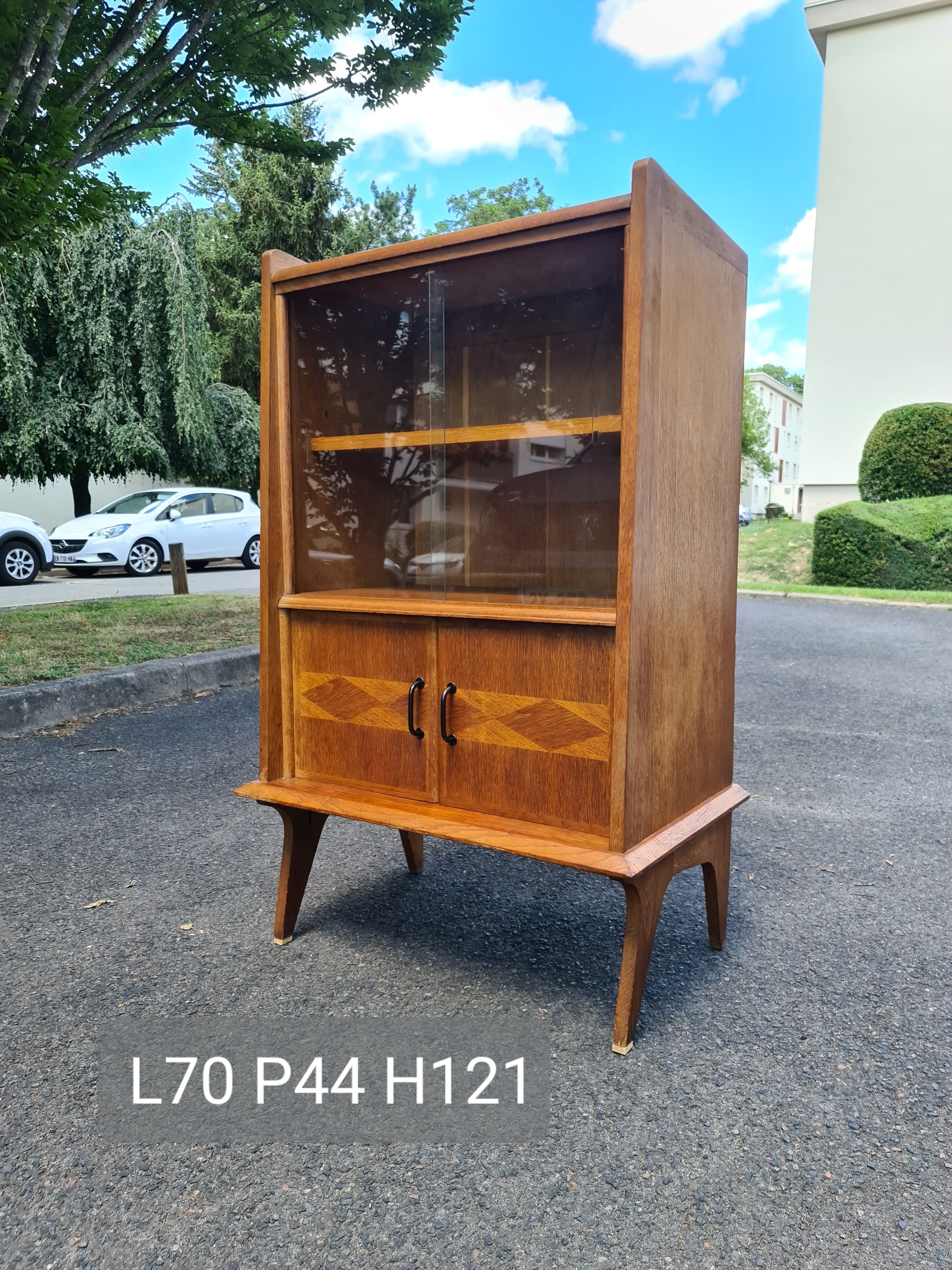Showcase vintage library from the 60s