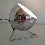 lampe en métal chromé vintage