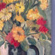 Yellow bouquet, oil on panel signed Guy de Jong.