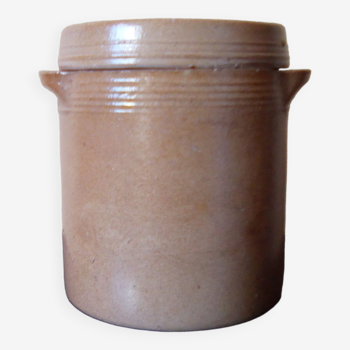 Pot à sel artisanal en grès vernissé