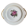 Pink dessert plate Limoges and Bernardaud