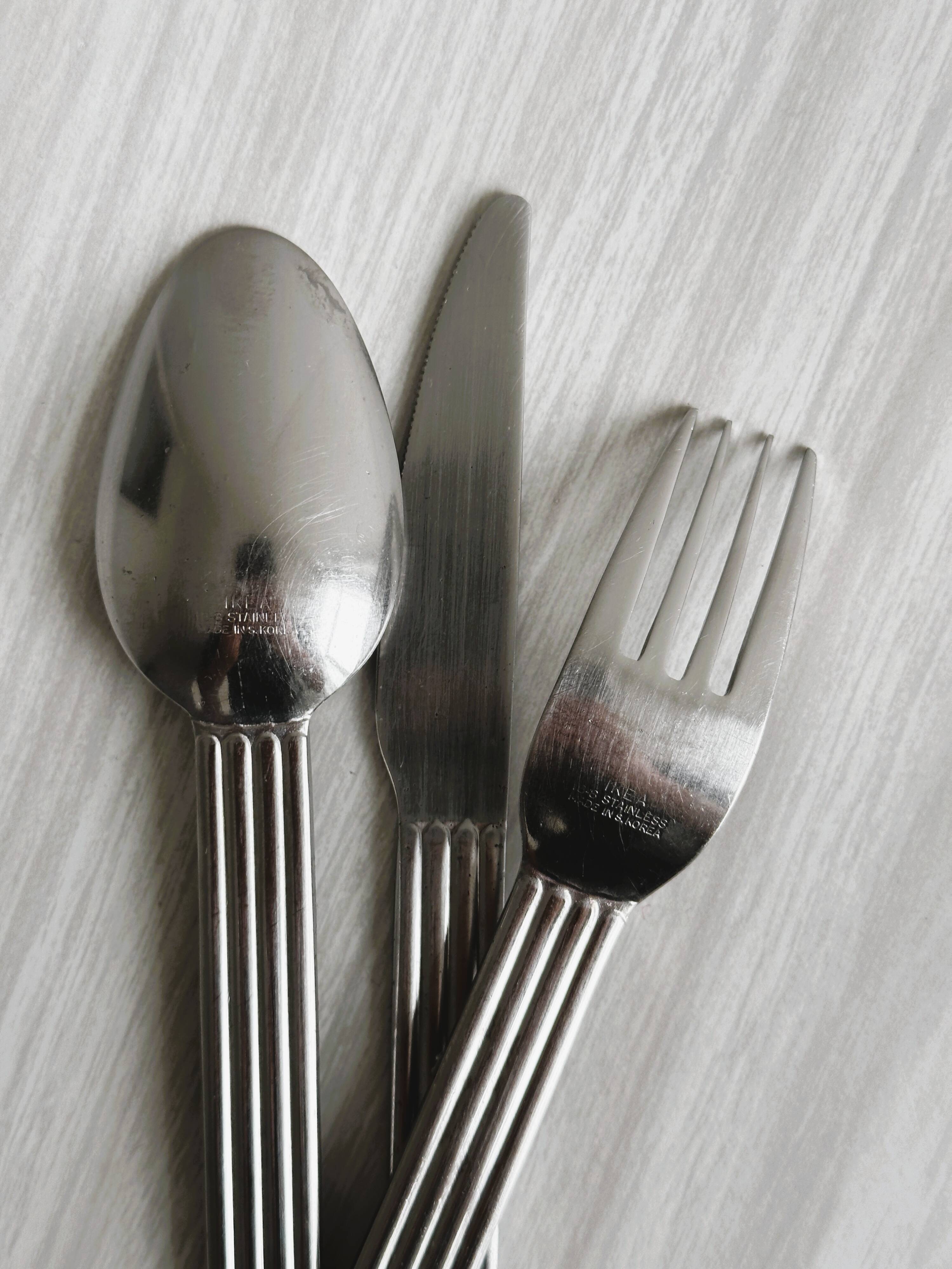 Set of 18 IKEA cutlery made in Korea