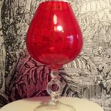 Red empoli vase h=34cm