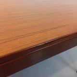 Vintage Scandinavian 50s 60s teak dining table with extension