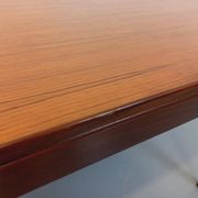 Vintage Scandinavian 50s 60s teak dining table with extension