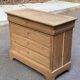 19th century Louis Philippe solid oak chest of drawers, renovated