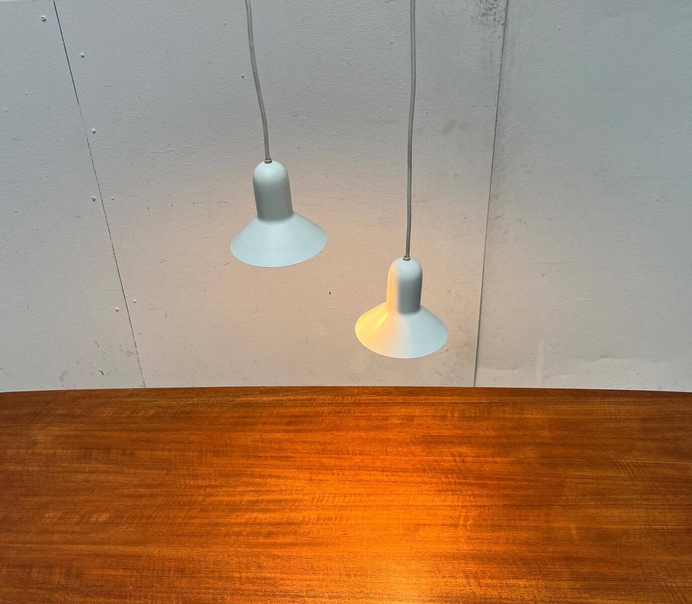 Suspended Lamps Model 1415 Mid-Century Modern Danish by Claus Bondrup and Torsten Thorup for Nordlux, 1960s, Set of 2