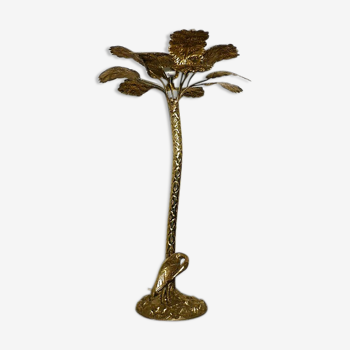 Palm lamp, brass heron 1960