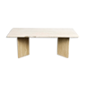 Table basse en travertin italien vintage, 1988