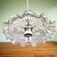 Lampe suspendue en verre de ferme du milieu du siècle