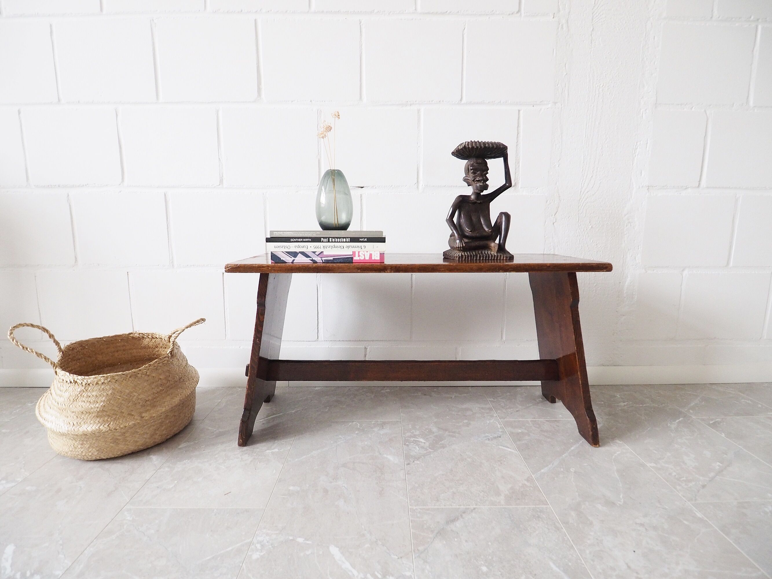 Banc rustique en bois massif