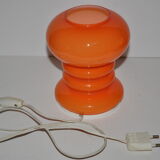 Orange glass table lamp, 1970