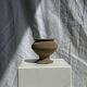 Small brutalist Indonesian footed pot H13 D15