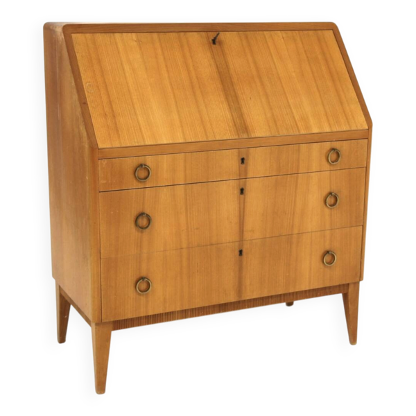 Secrétaire scandinave en orme, Swedish modern, Suède, 1940