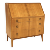 Scandinavian secretary in elm, Swedish modern, Sweden, 1940.