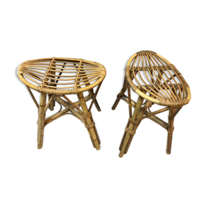 Tabourets vintage en - 1950s