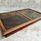 Vitrine de table d'exposition ancienne