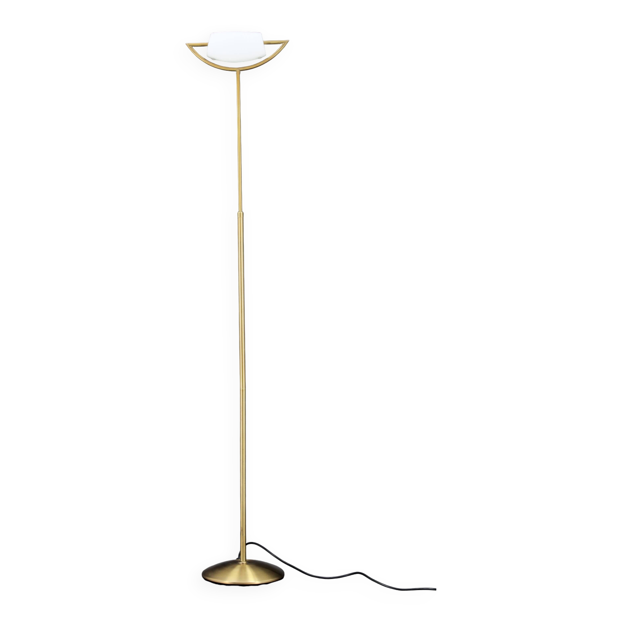 1980 Italian Halogen Brass Floor Lamp