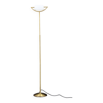 1980 Italian Halogen Brass Floor Lamp